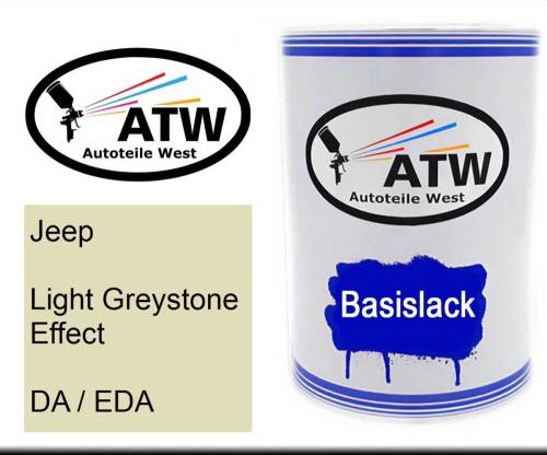 Jeep, Light Greystone Effect, DA / EDA: 500ml Lackdose, von ATW Autoteile West.